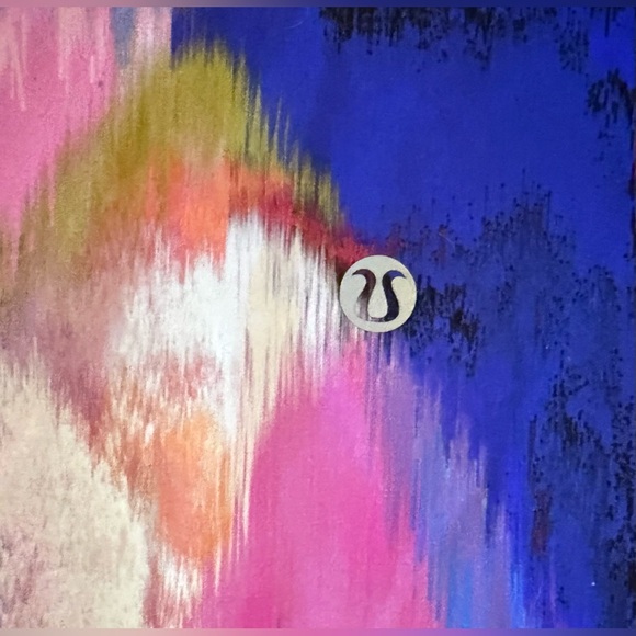 Lululemon Wunder Train HR Crop 23 Digital Current Pink Multi Leggings Size 4 - Picture 8 of 9